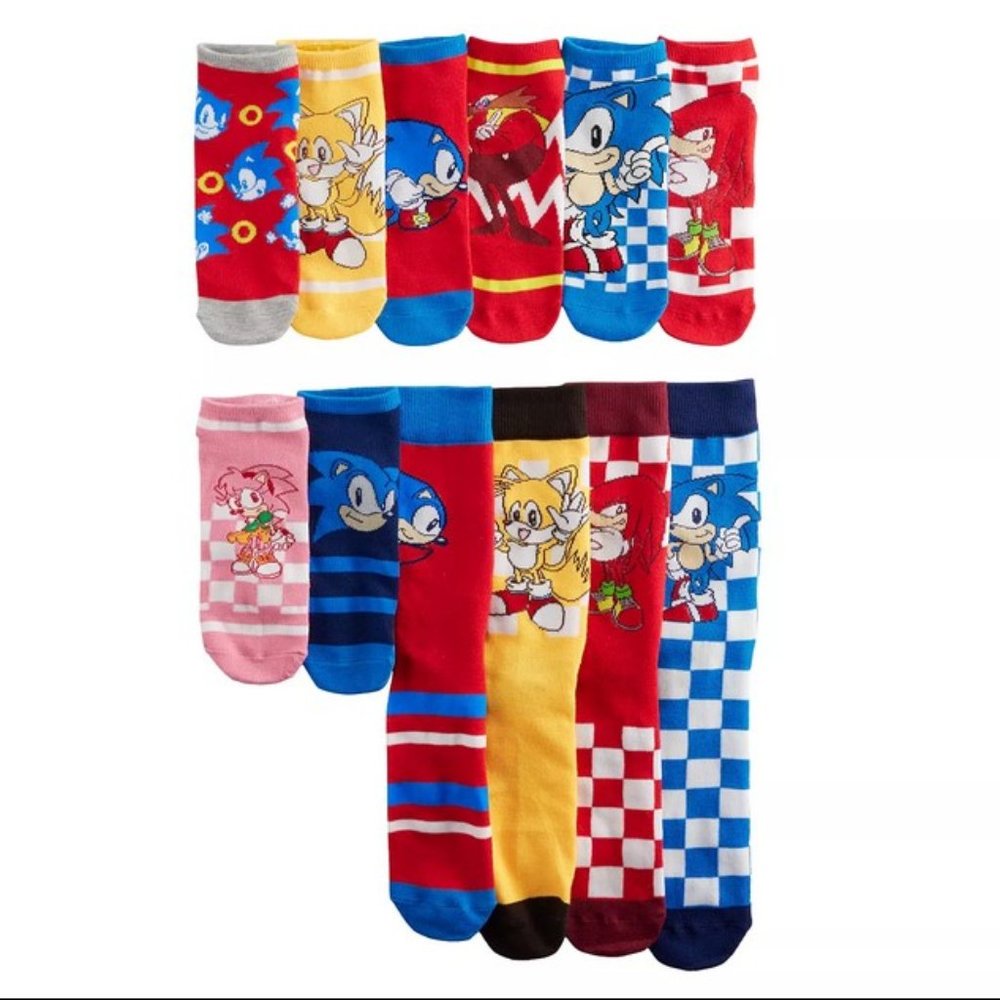12-Pack Sonic Socks